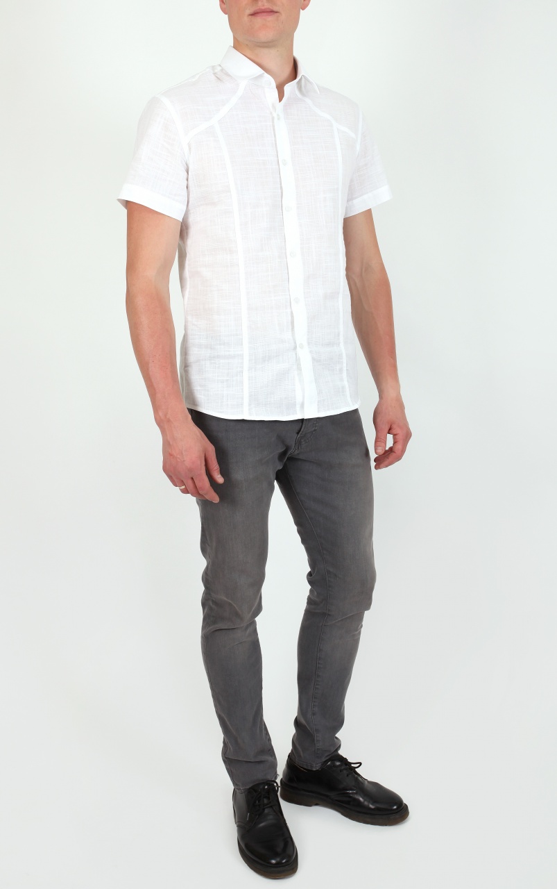 сорочка мужская (5501) белый 55С